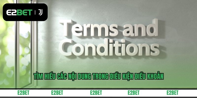 Tìm hiểu các nội dung trong điều kiện điều khoản