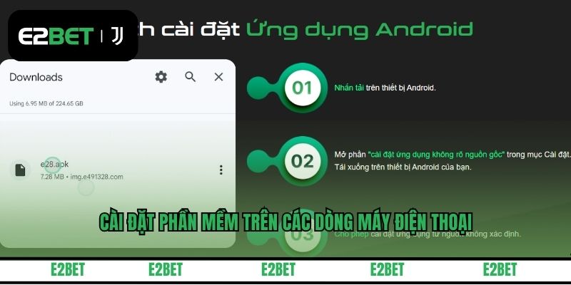 Cài đặt phần mềm trên các dòng máy điện thoại