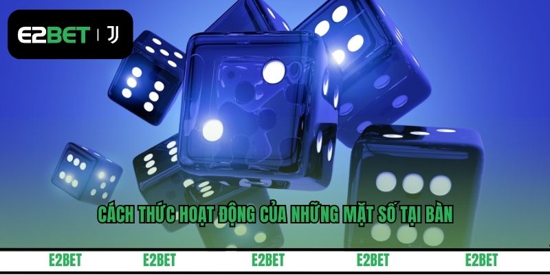 Cách thức hoạt động của những mặt số tại bàn