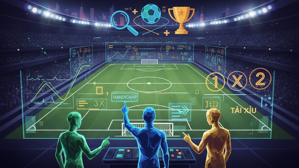 Bí quyết soi kèo bóng đá chuẩn: Cách chơi kèo handicap, tài xỉu và kèo 1x2 dễ thắng